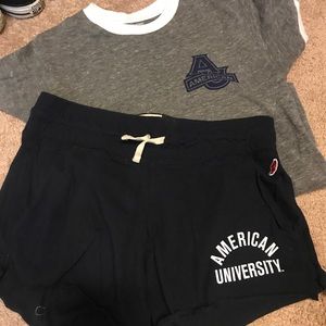 American university shorts & shirt